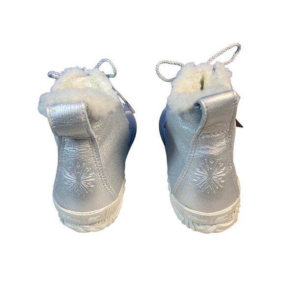 NEW Sorel Disney Frozen Snow Boots W's 10 Silver Faux Shearling -25F HTF - Picture 5 of 12